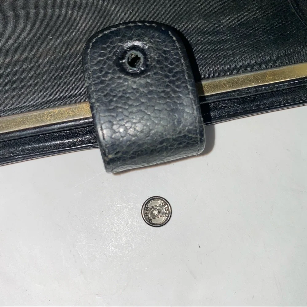 Chanel Black Pebbled Leather Long Bifold Wallet - Picture 7 of 12